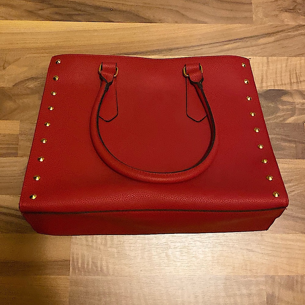 Red Purse Bag with snap closure